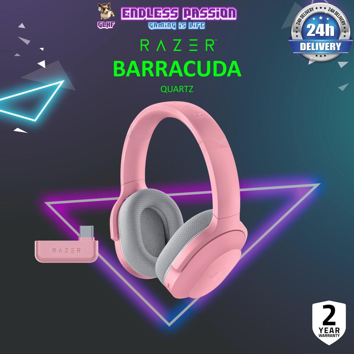 Razer Barracuda - Wireless Multi-platform Gaming and Mobile Headset with Bluetooth 5.2