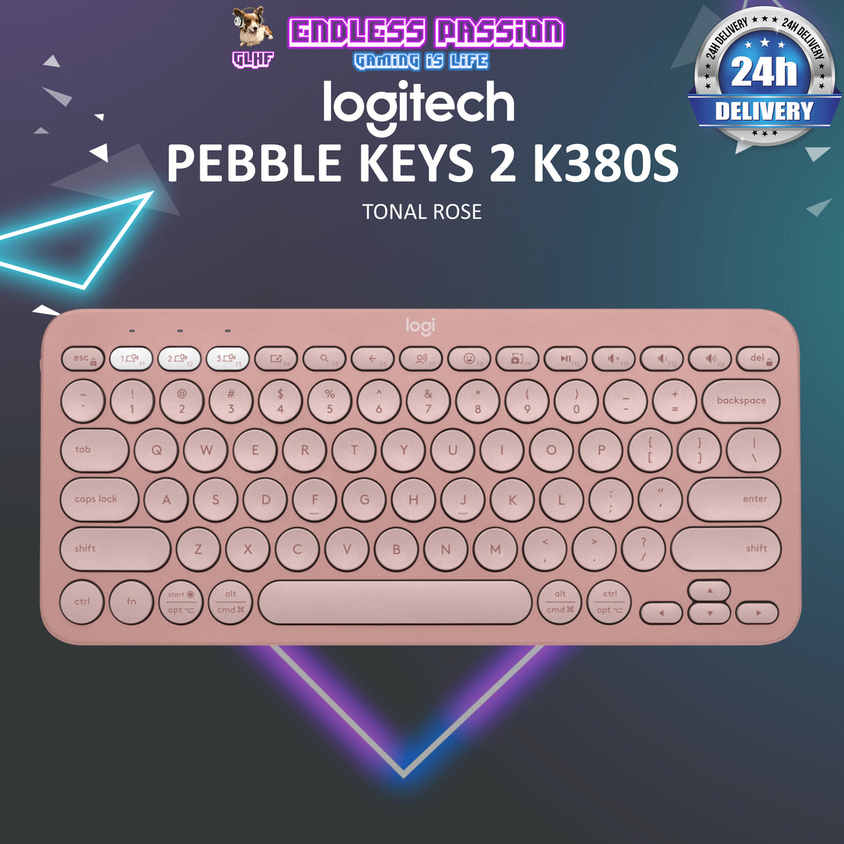 Logitech Pebble Keys 2 K380s Bluetooth Wireless Keyboard