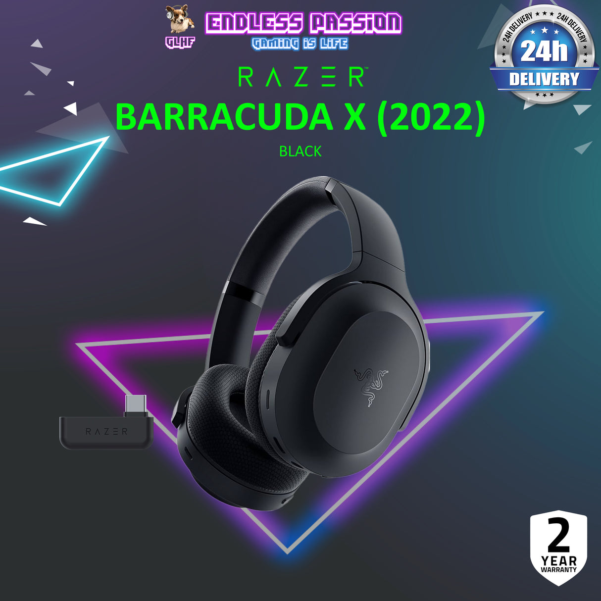 Razer Barracuda X (2022) - Wireless Multi-platform Gaming and Mobile Headset with Bluetooth 5.2 connection