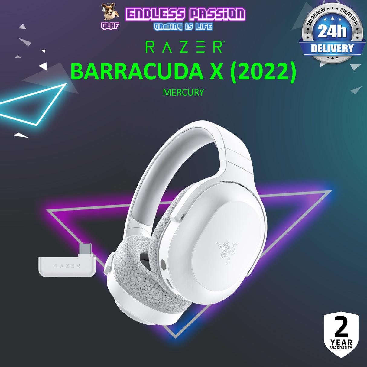 Razer Barracuda X (2022) - Wireless Multi-platform Gaming and Mobile Headset with Bluetooth 5.2 connection