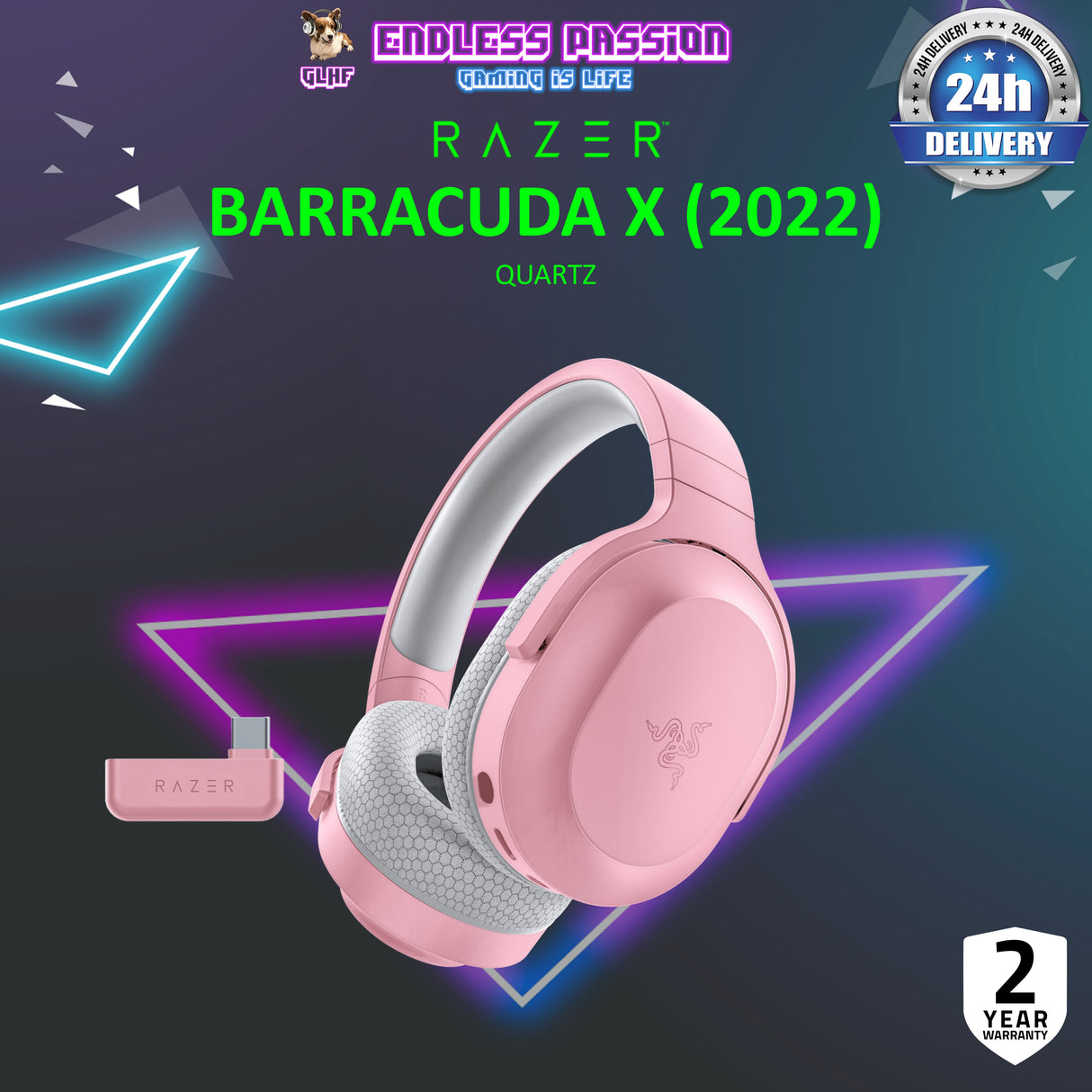 Razer Barracuda X (2022) - Wireless Multi-platform Gaming and Mobile Headset with Bluetooth 5.2 connection