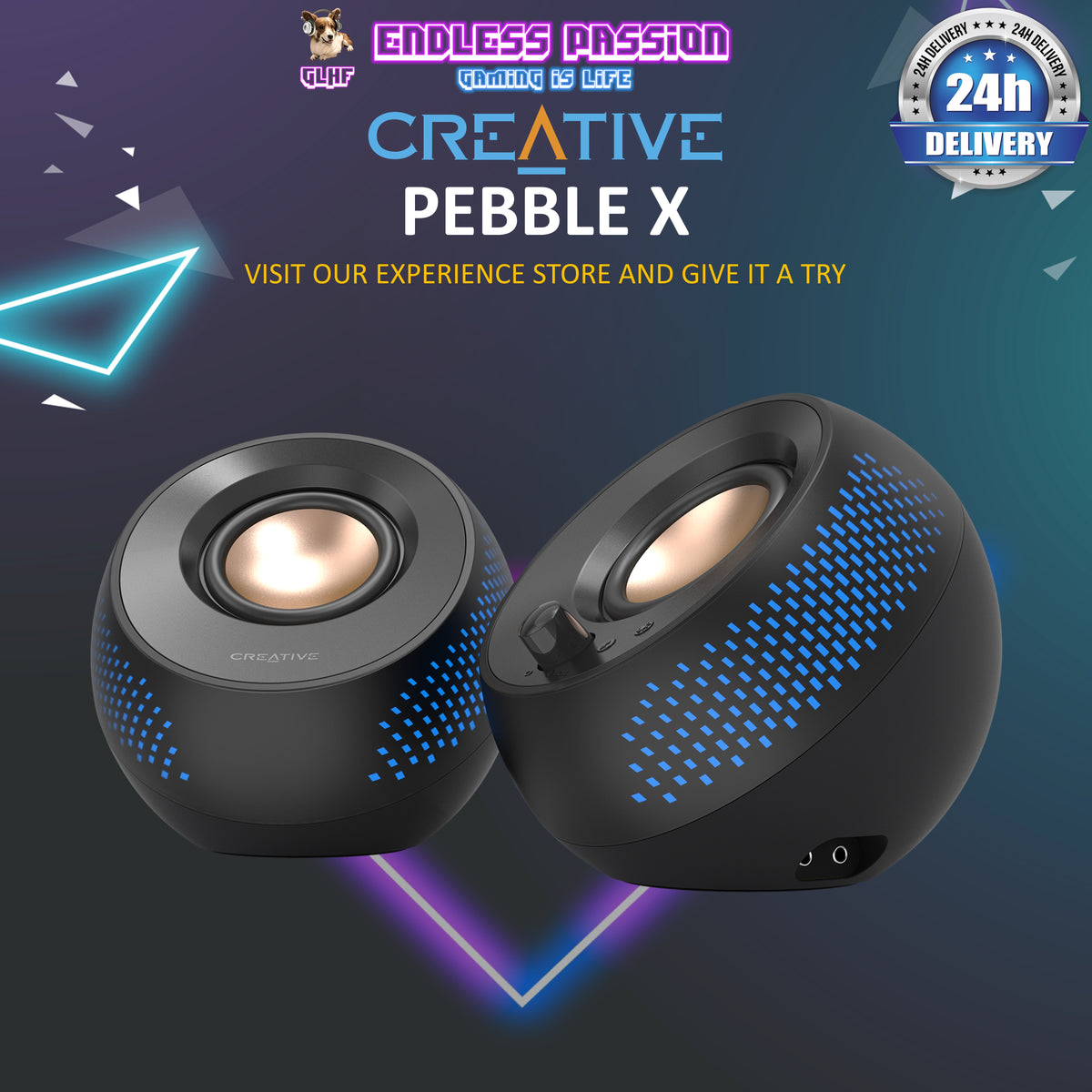 Creative Pebble X USB-C Computer Speakers – Endless Passion