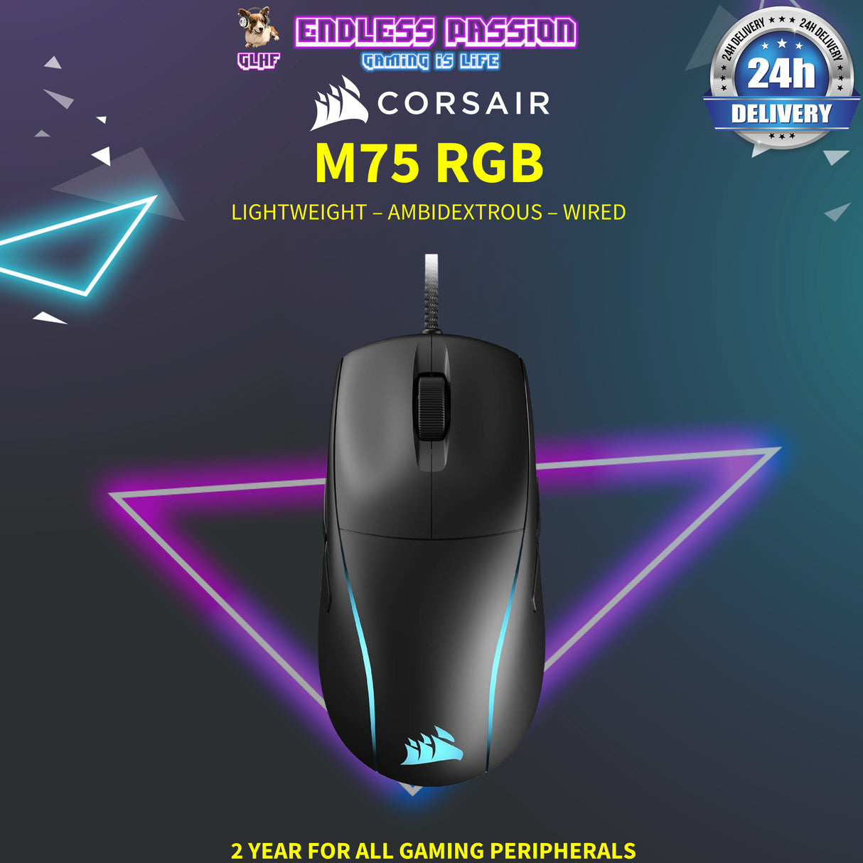 Corsair M75 Lightweight RGB Gaming Mouse