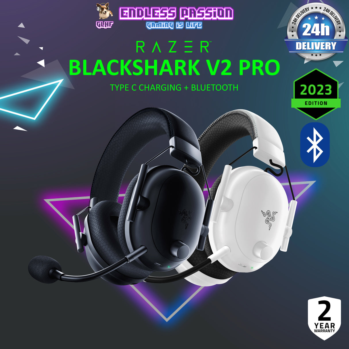 Razer BlackShark V2 Pro (2023 version) - Wireless Gaming Headset