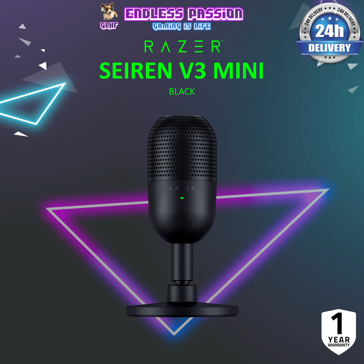 Razer Seiren V3 Mini - Ultra-Compact USB Microphone