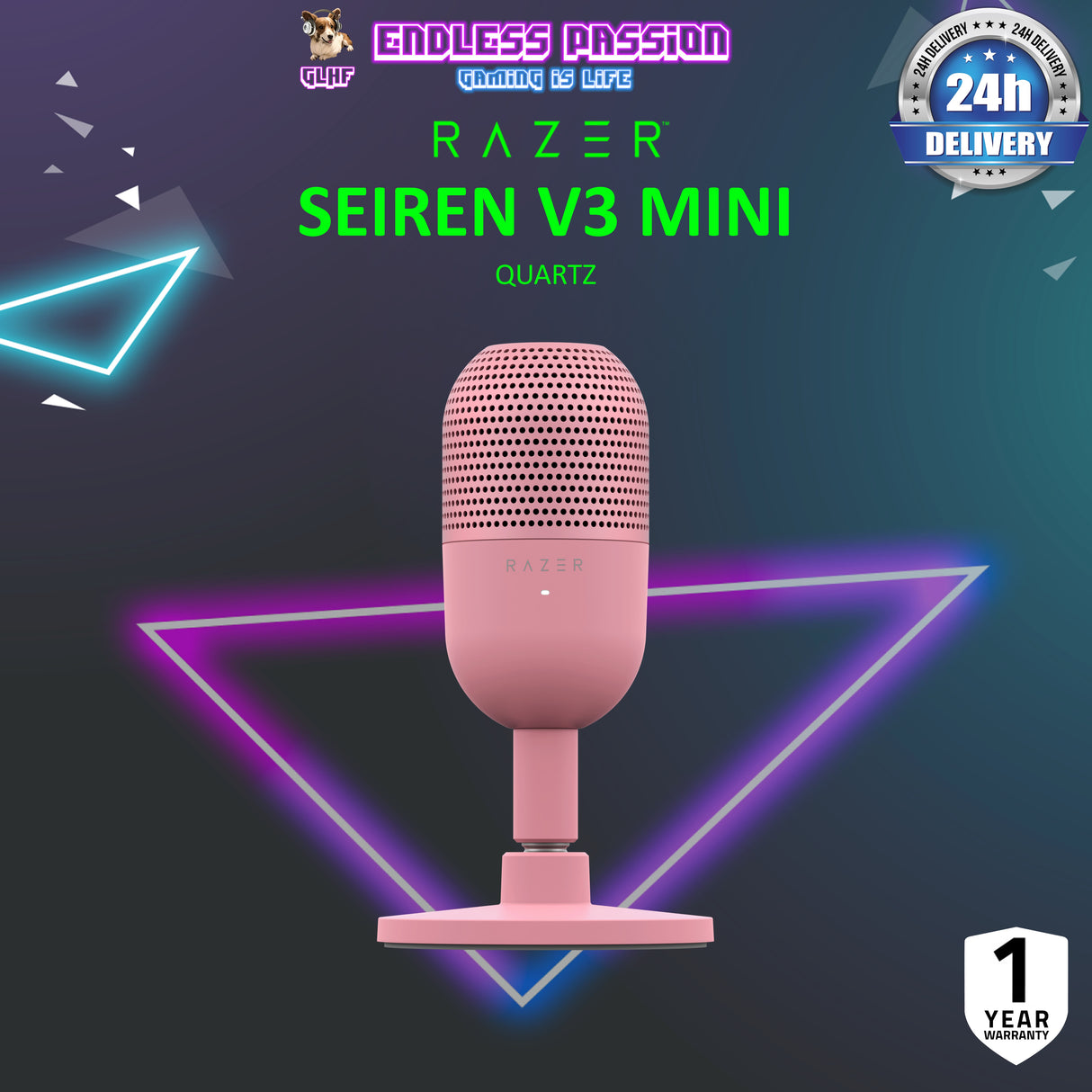 Razer Seiren V3 Mini - Ultra-Compact USB Microphone