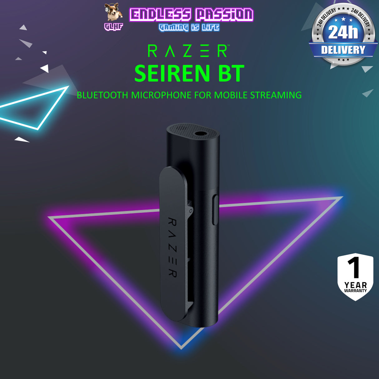 Razer Seiren BT - Bluetooth Microphone for Mobile Streaming