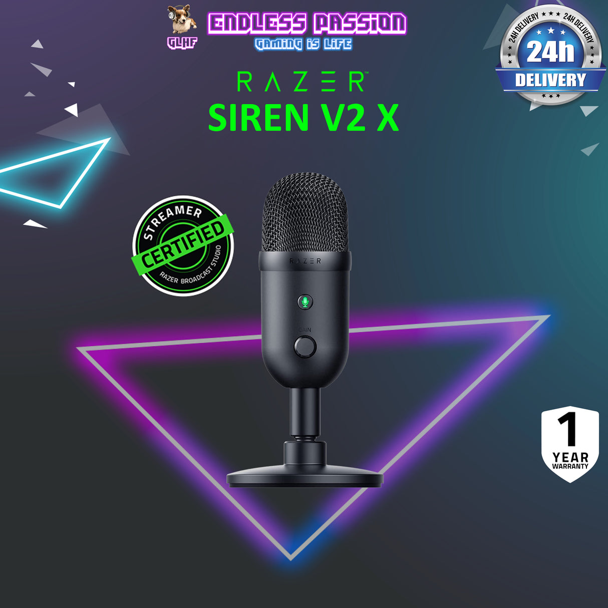 Razer Seiren V2 X USB Condenser Microphone