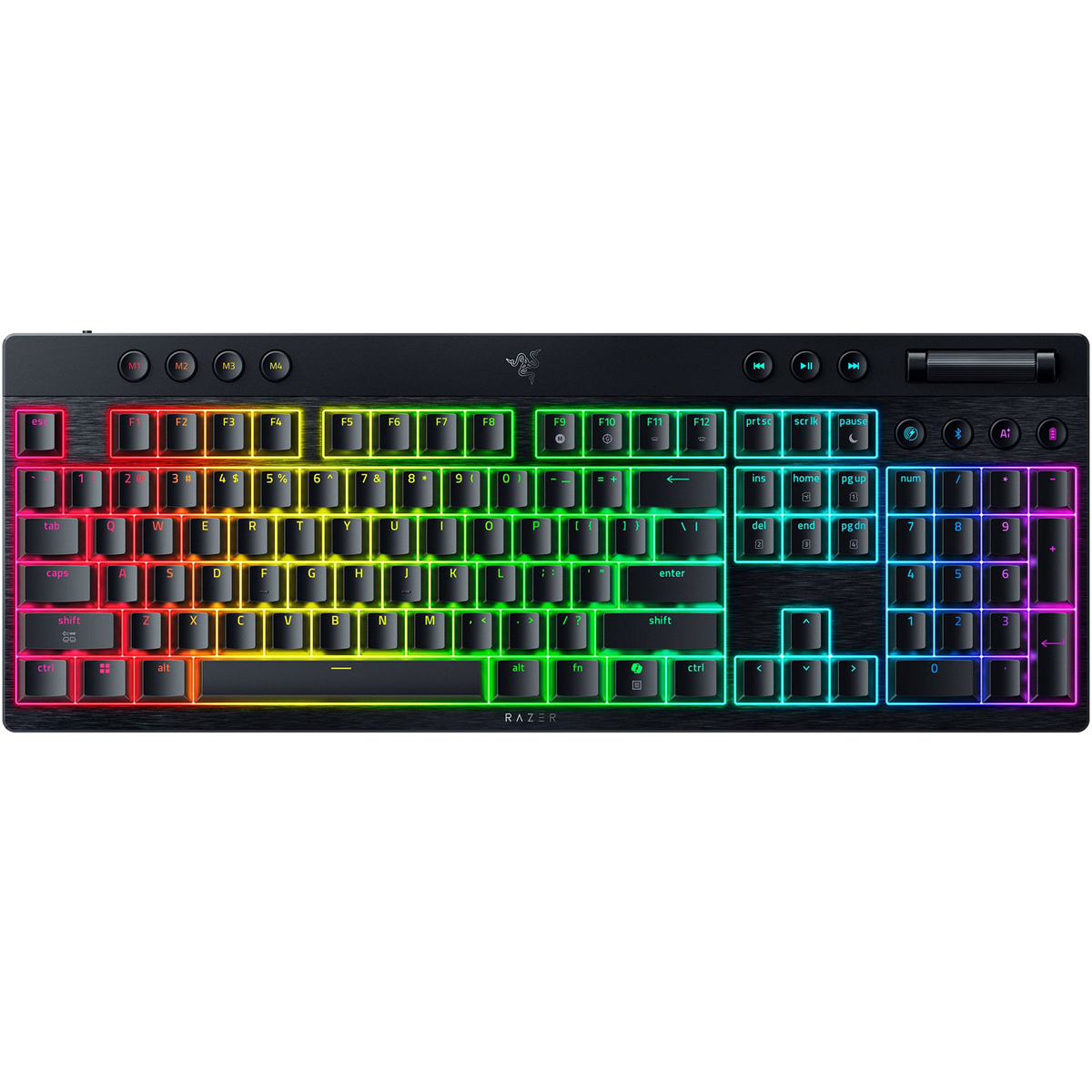 Razer BlackWidow V4 Low-Profile HyperSpeed – Full-Size Wireless Mechanical Gaming Keyboard