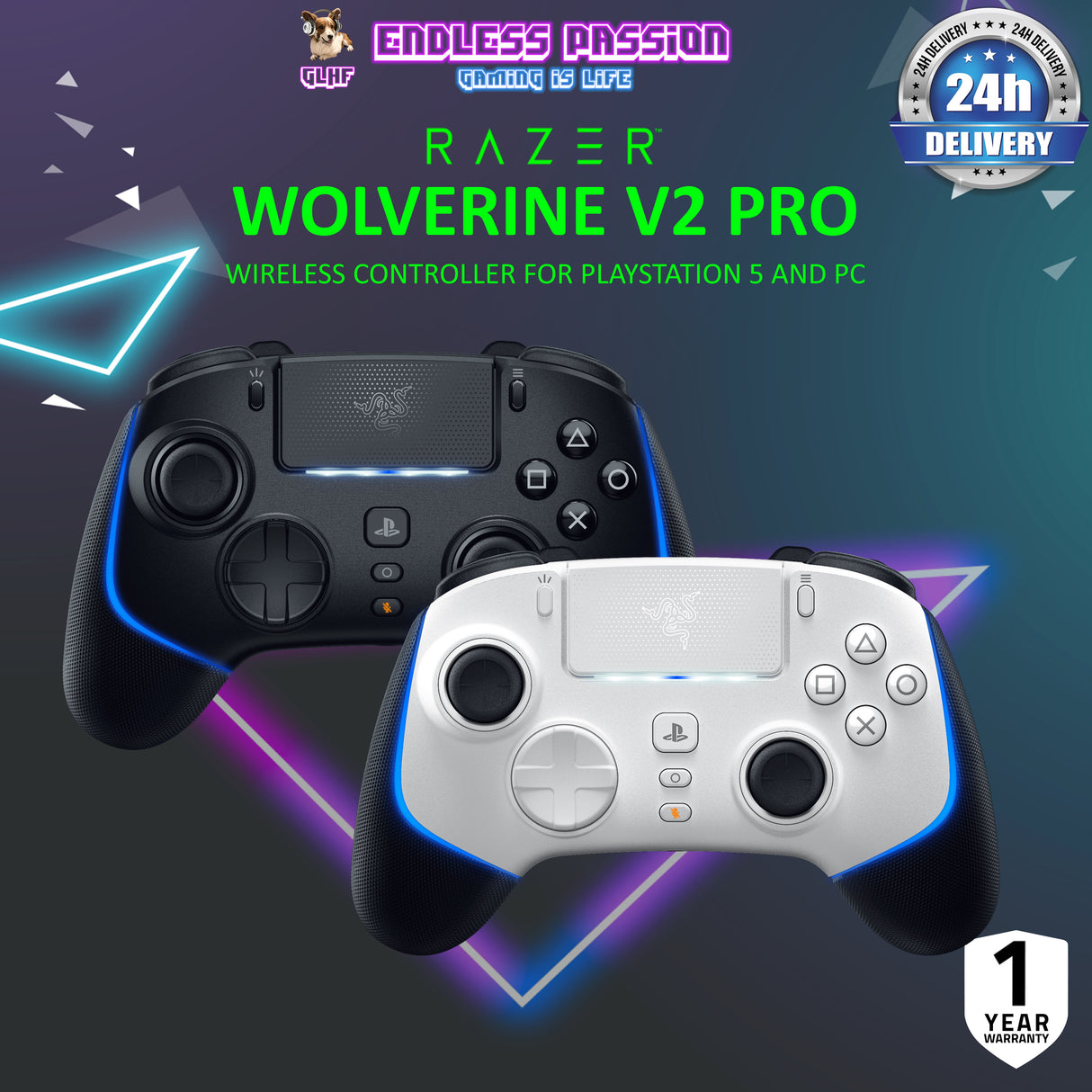 Razer Wolverine V2 Pro - Wireless Pro Gaming Controller for PS5™ Consoles and PC