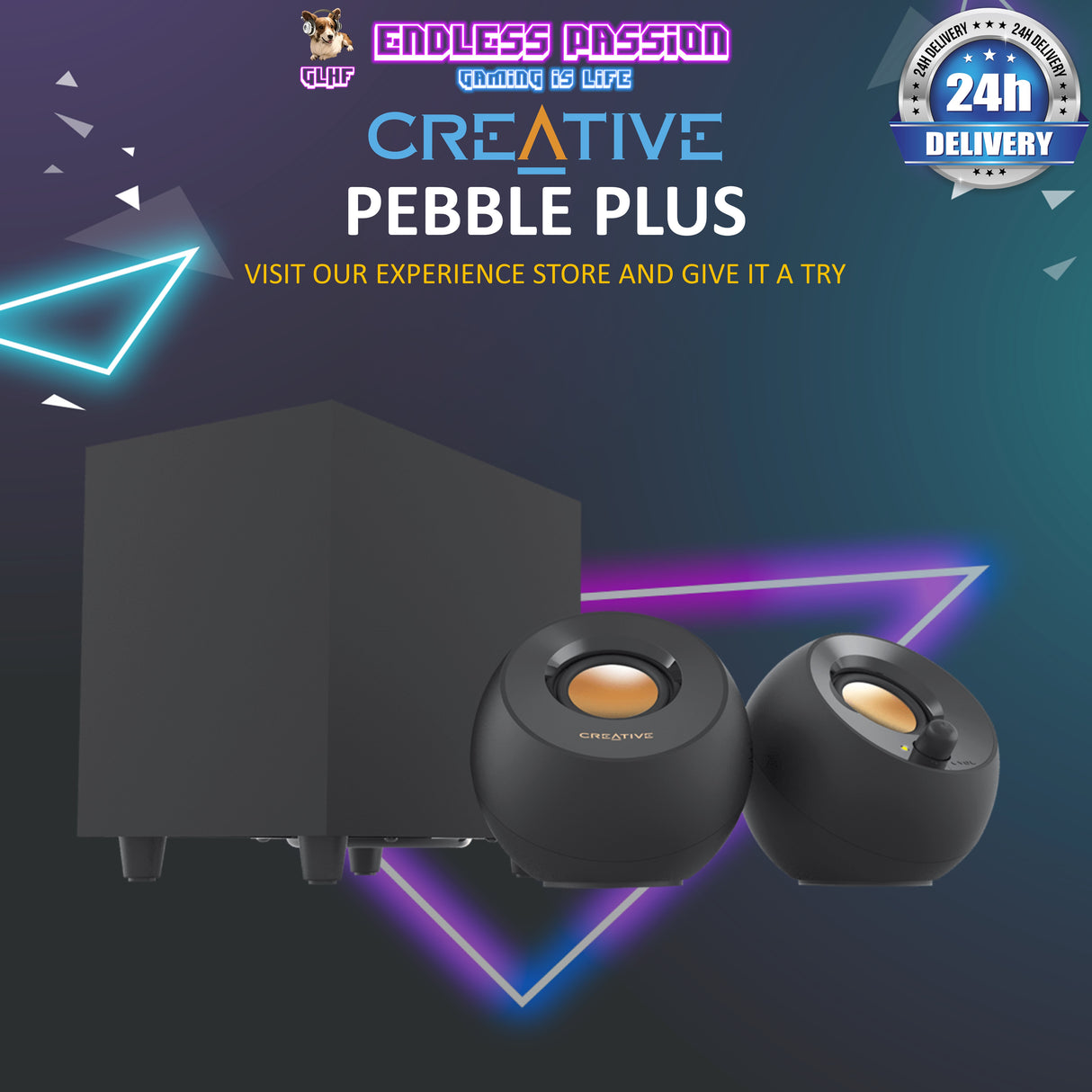 Creative Pebble Plus 2.1 USB-Powered Desktop Speakers