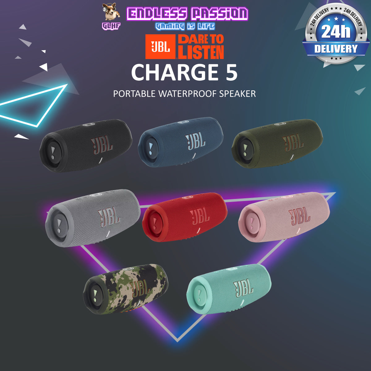 JBL Charge Portable Bluetooth Speaker – Endless Passion