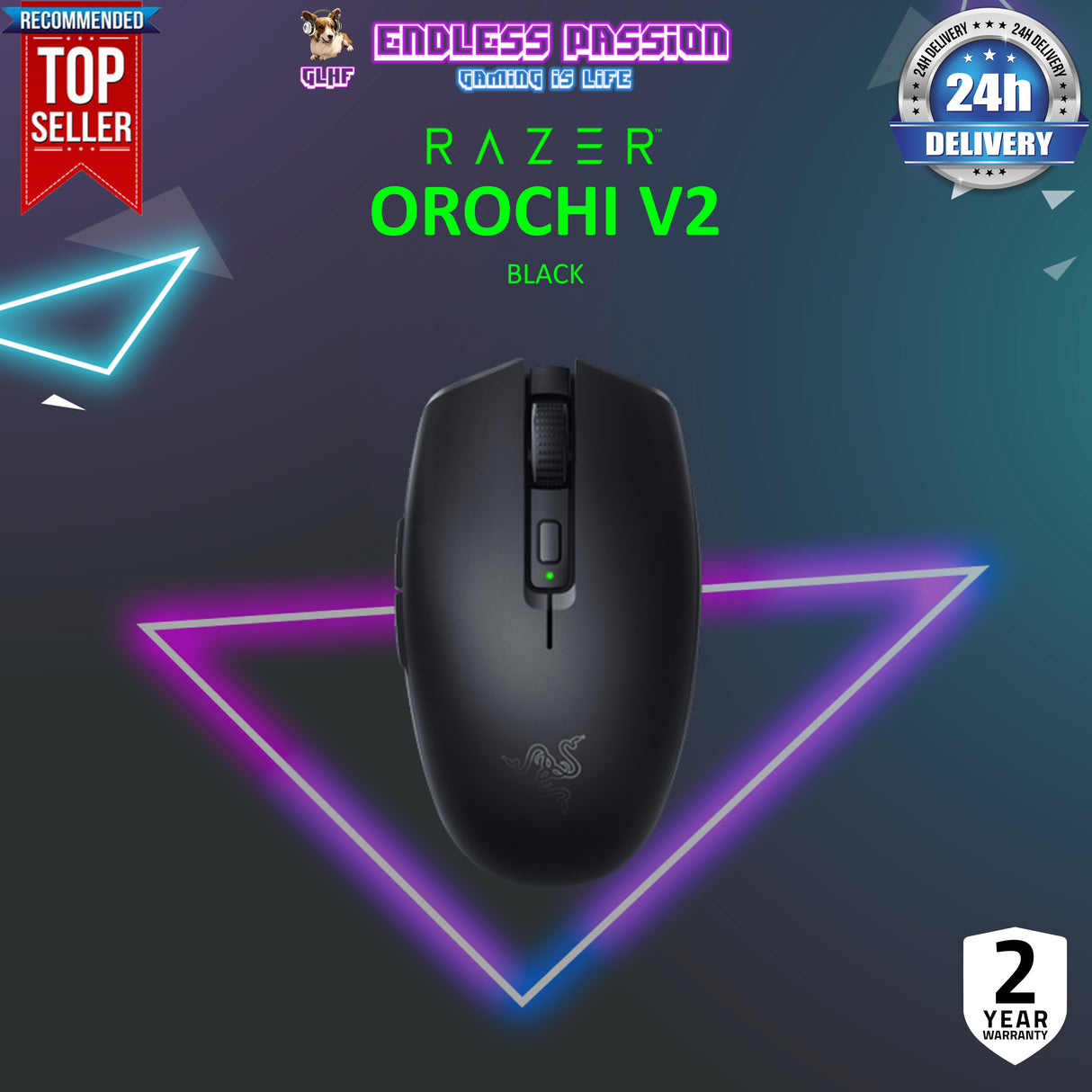 Razer Orochi V2 - Mobile Wireless Gaming Mouse with up to 950 Hours of Battery Life