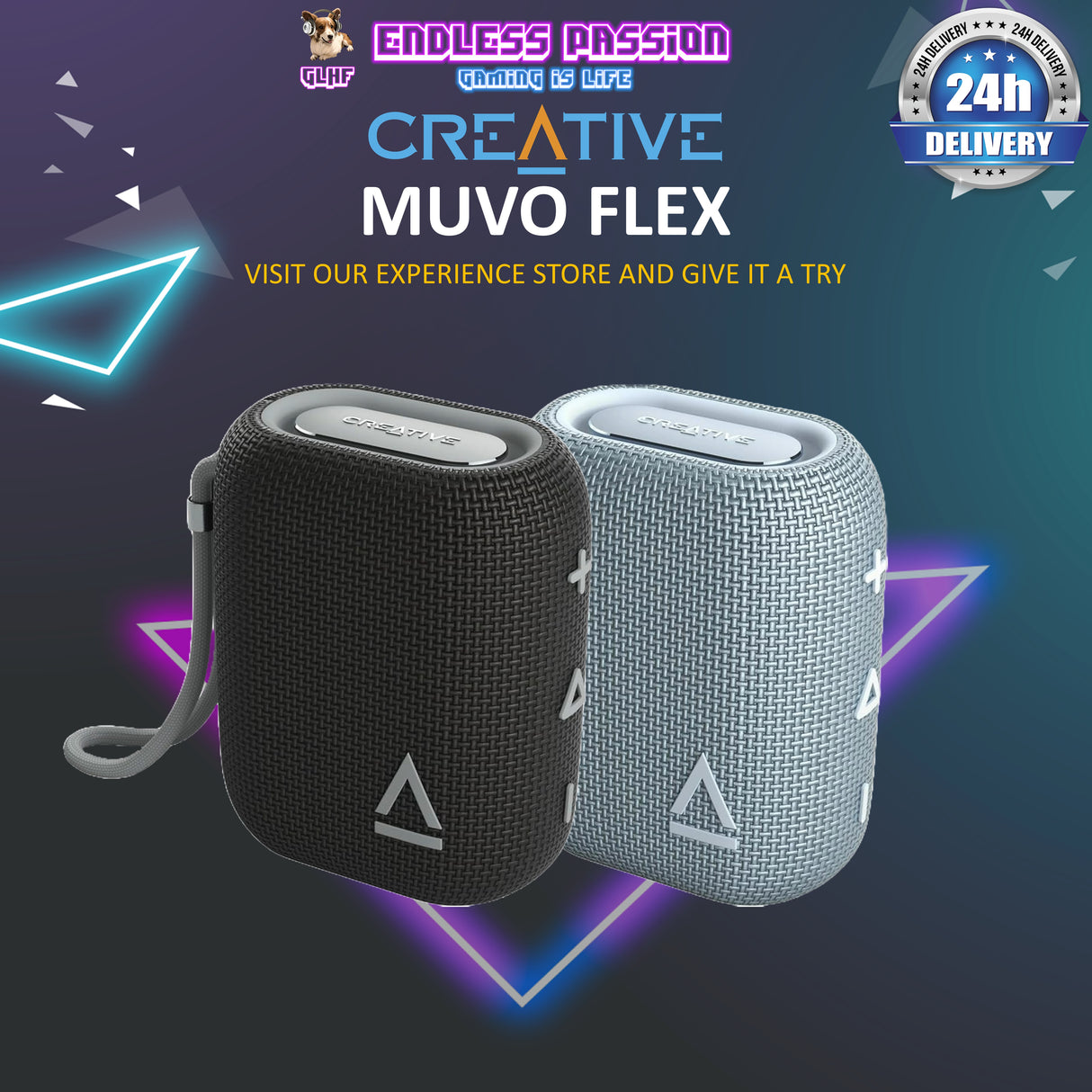 Creative MUVO Flex Waterproof Bluetooth Speaker with Auracast