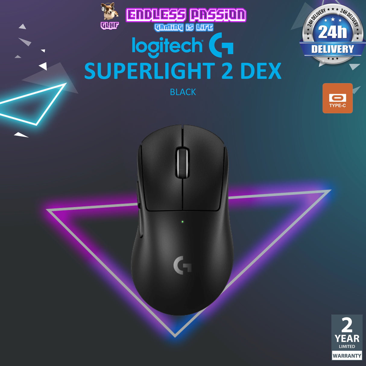 Logitech G Pro X Superlight 2 DEX Wireless Gaming Mouse