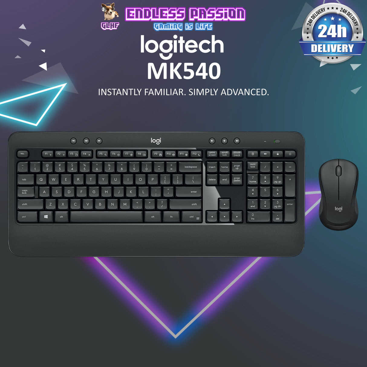 Logitech MK540 Advanced Wireless Keyboard And Mouse Combo