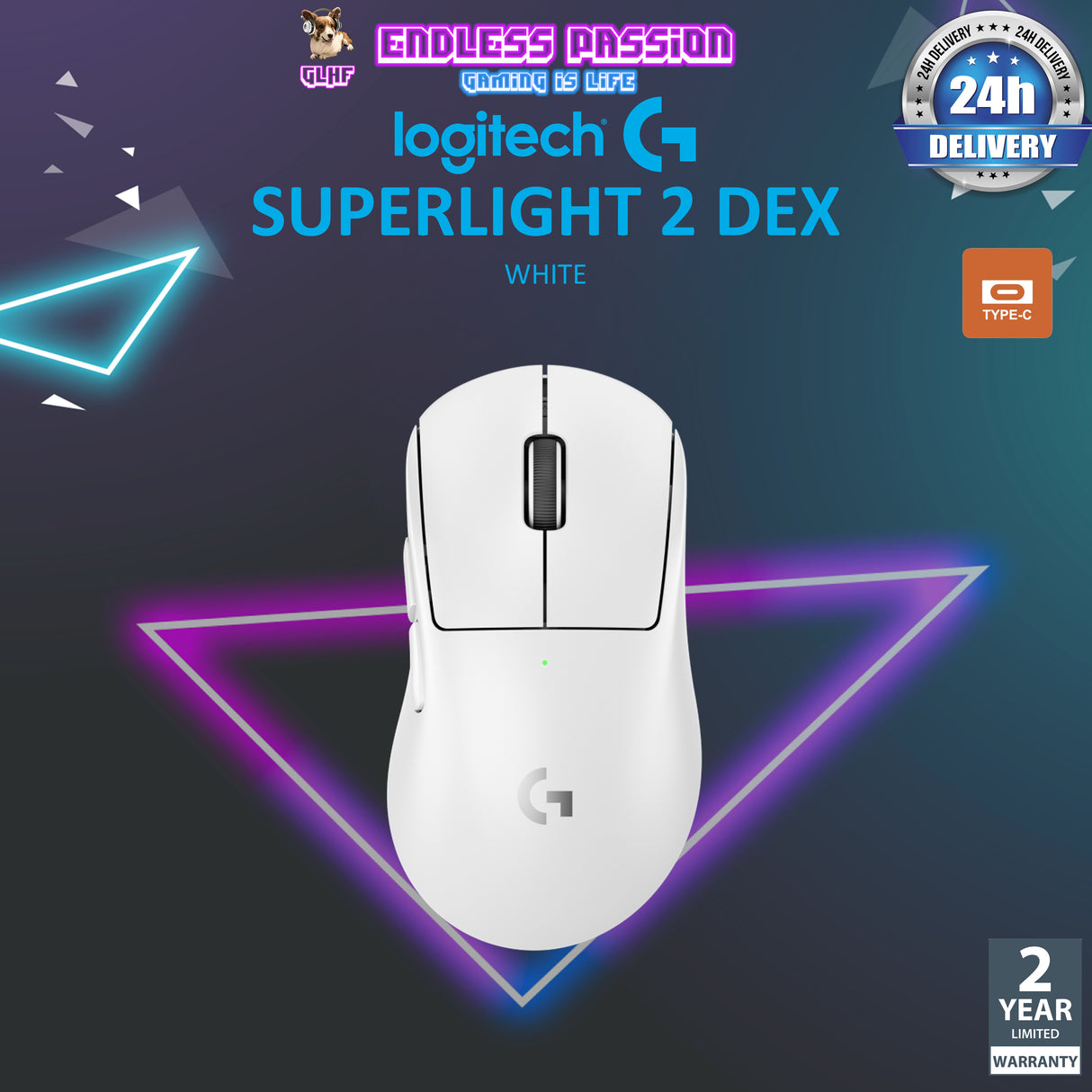 Logitech G Pro X Superlight 2 DEX Wireless Gaming Mouse