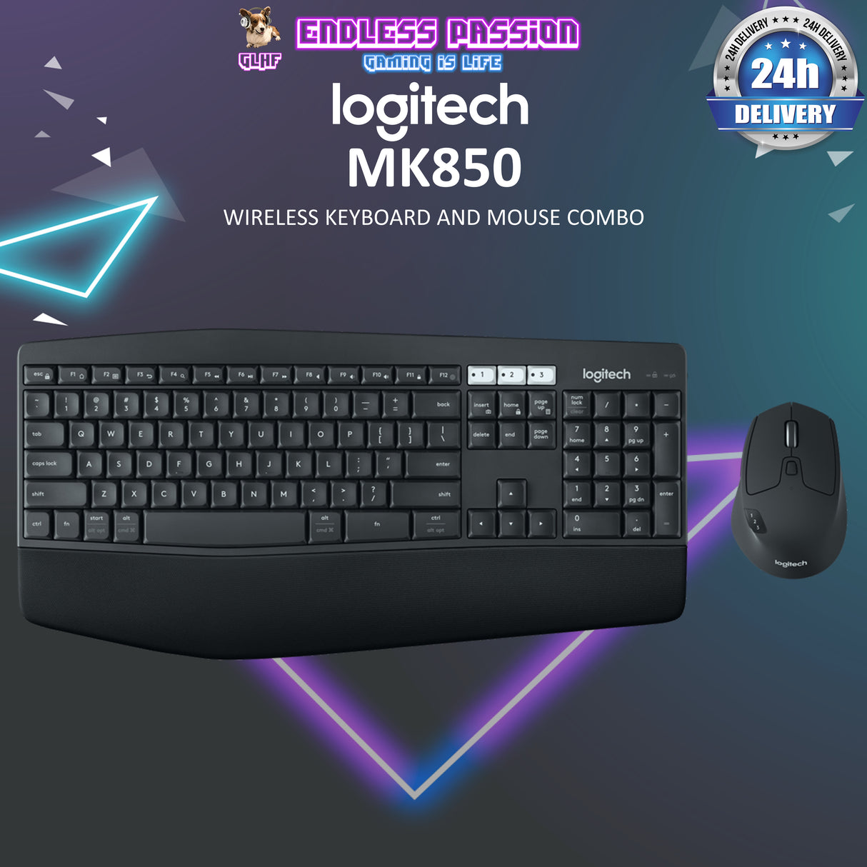 Logitech MK850 Performance Wireless Keyboard And Mouse Combo