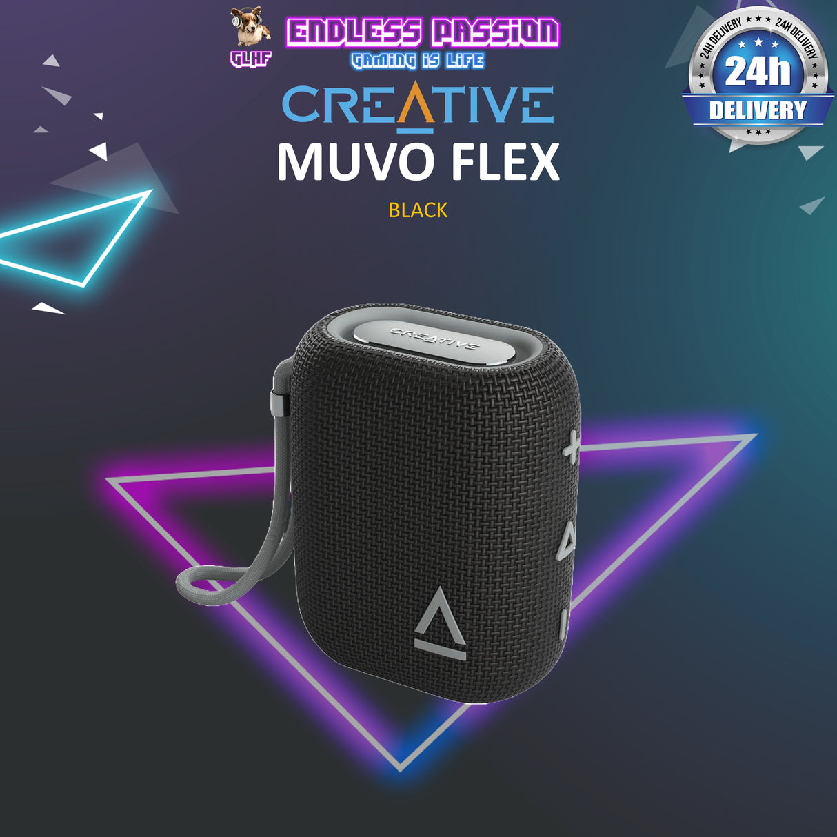 Creative MUVO Flex Waterproof Bluetooth Speaker with Auracast