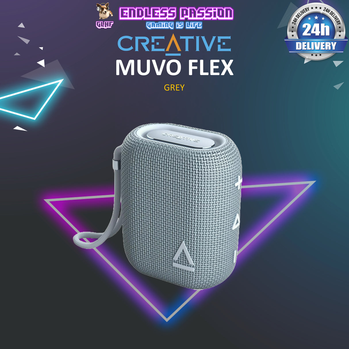 Creative MUVO Flex Waterproof Bluetooth Speaker with Auracast