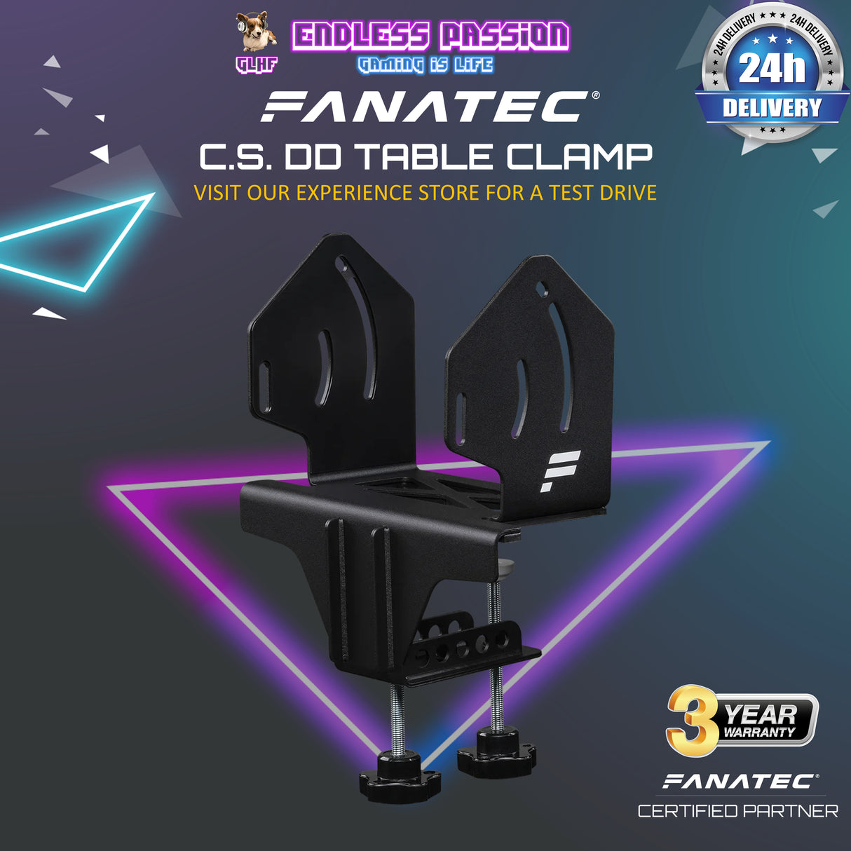 Fanatec ClubSport Direct Drive Table Clamp