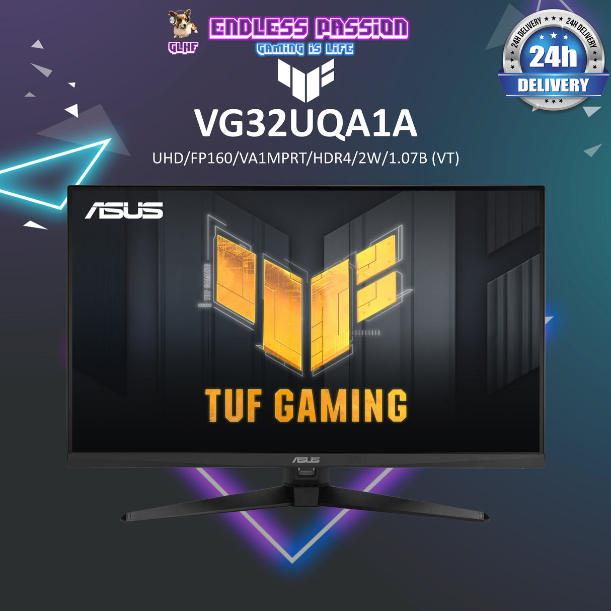 ASUS TUF Gaming VG32UQA1A 32 Inch 4k Gaming Monitor