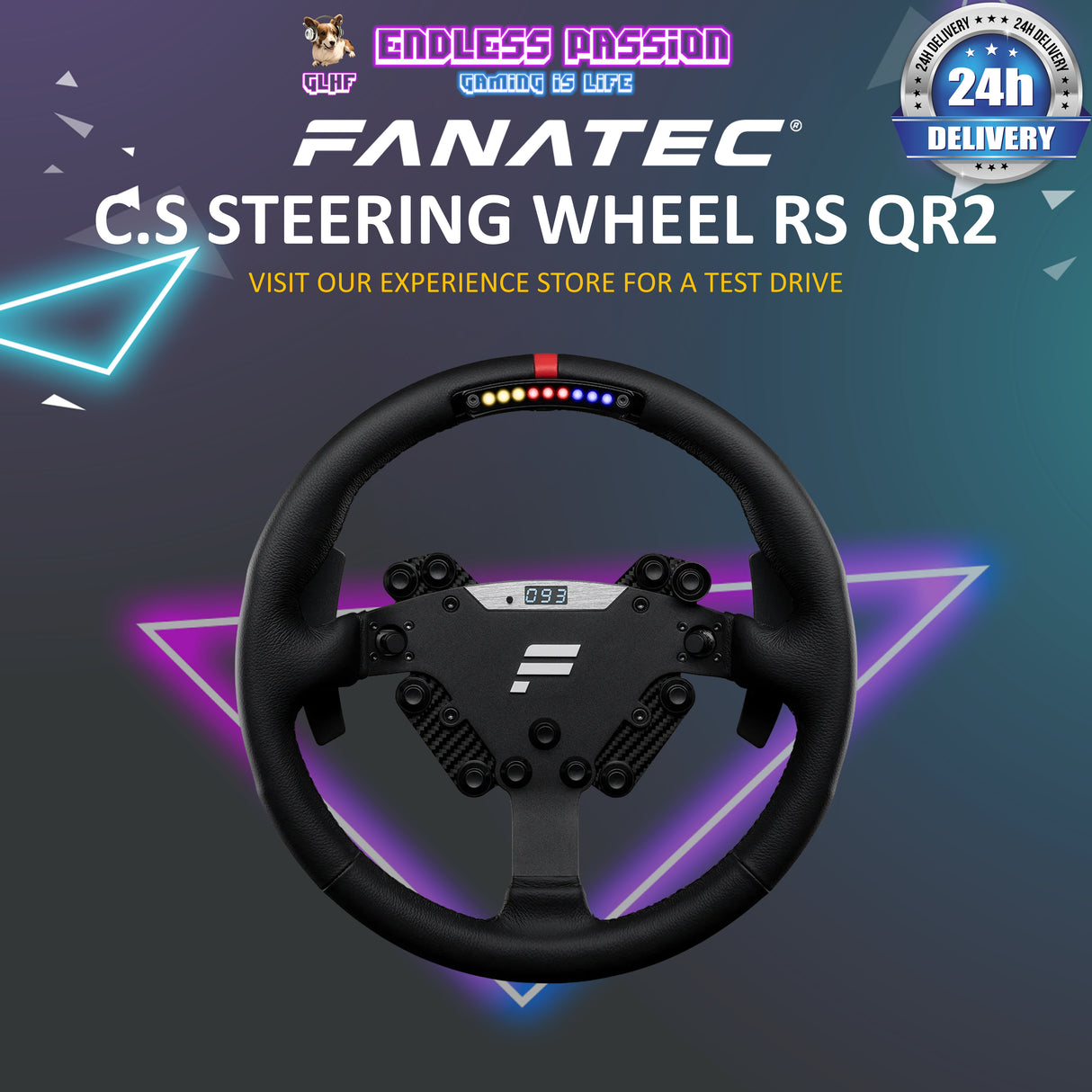 Fanatec ClubSport Steering Wheel RS QR2 Wheel Side