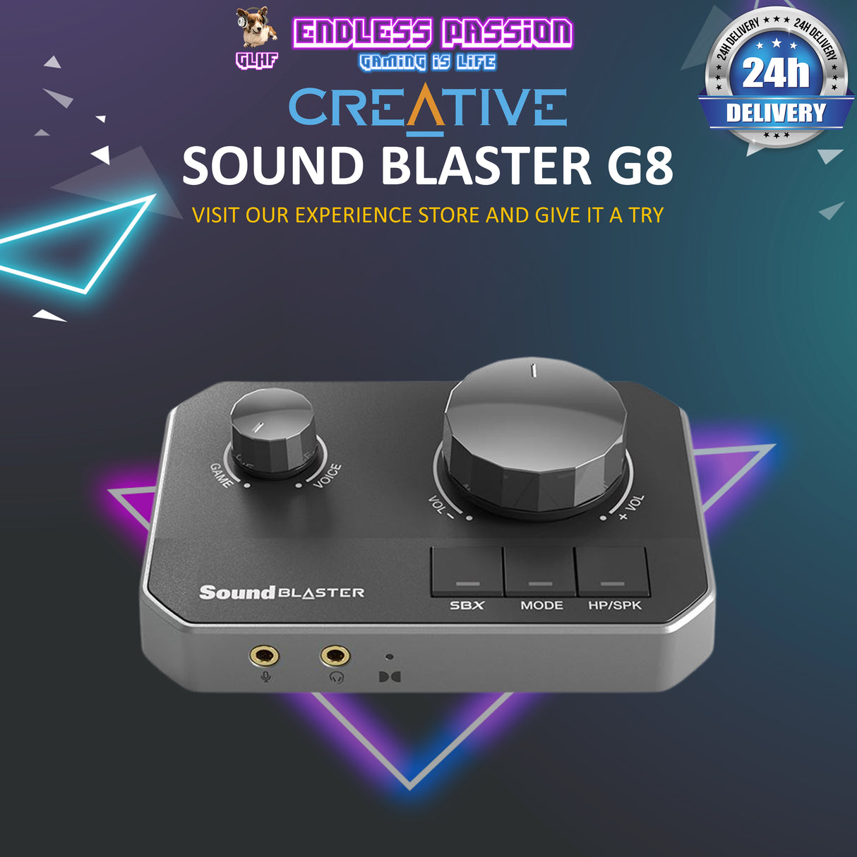 Creative Sound Blaster G8 Hi-Res Gaming DUAL USB DAC and Amp