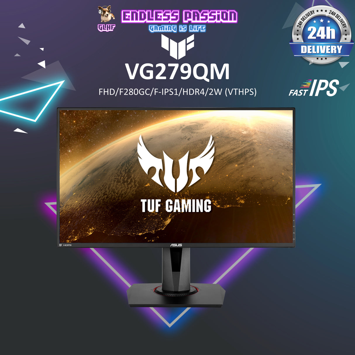 ASUS TUF Gaming VG279QM 27 Inch Gaming Monitor