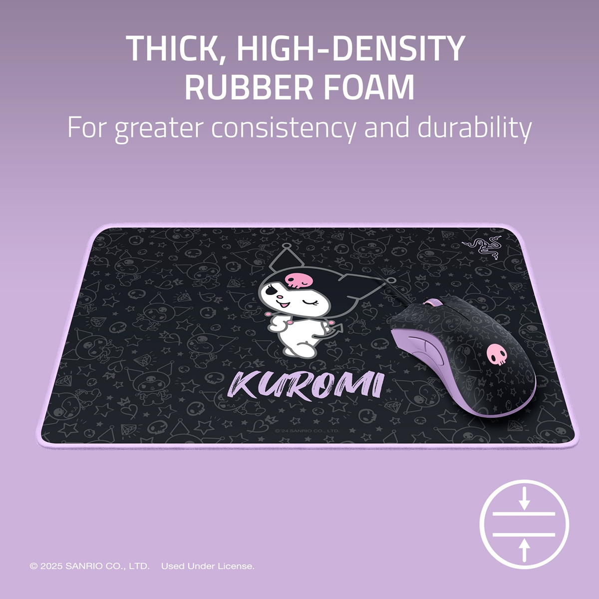 Razer DeathAdder Essential & Goliathus Mouse Mat Bundle - Kuromi Edition