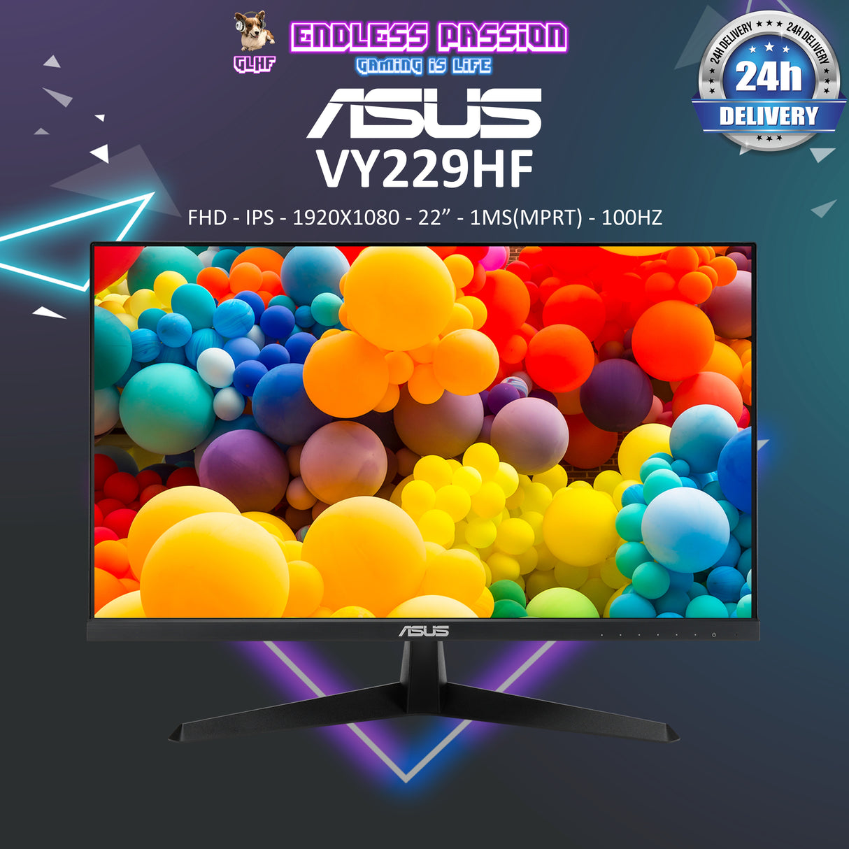 ASUS VY229HF Eye Care 22 Inch Gaming Monitor
