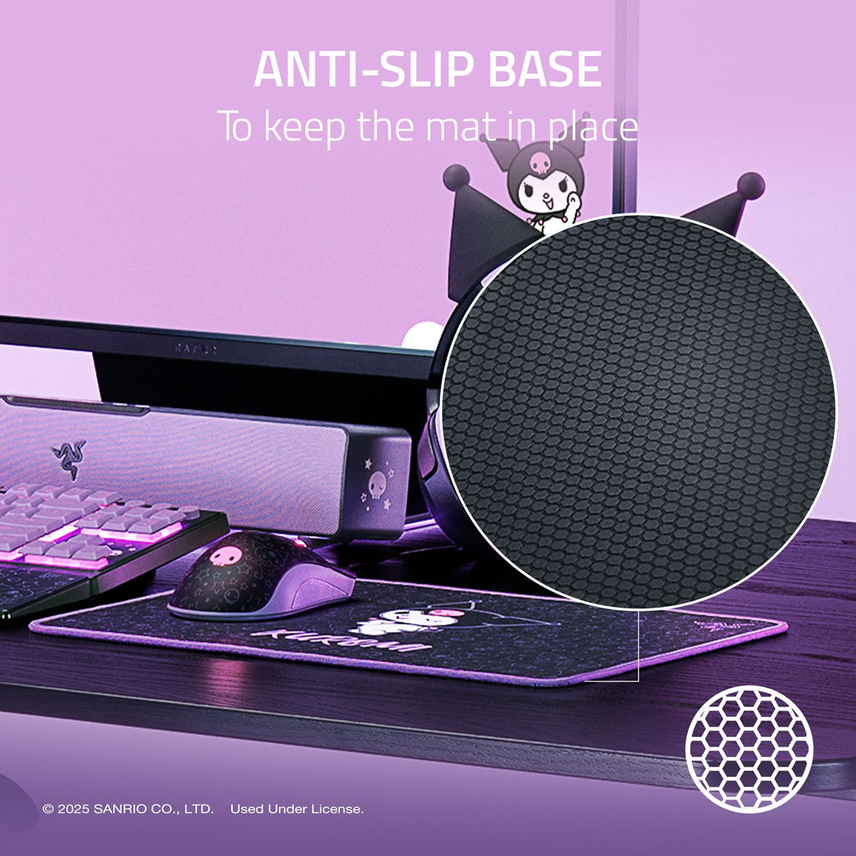 Razer DeathAdder Essential & Goliathus Mouse Mat Bundle - Kuromi Edition