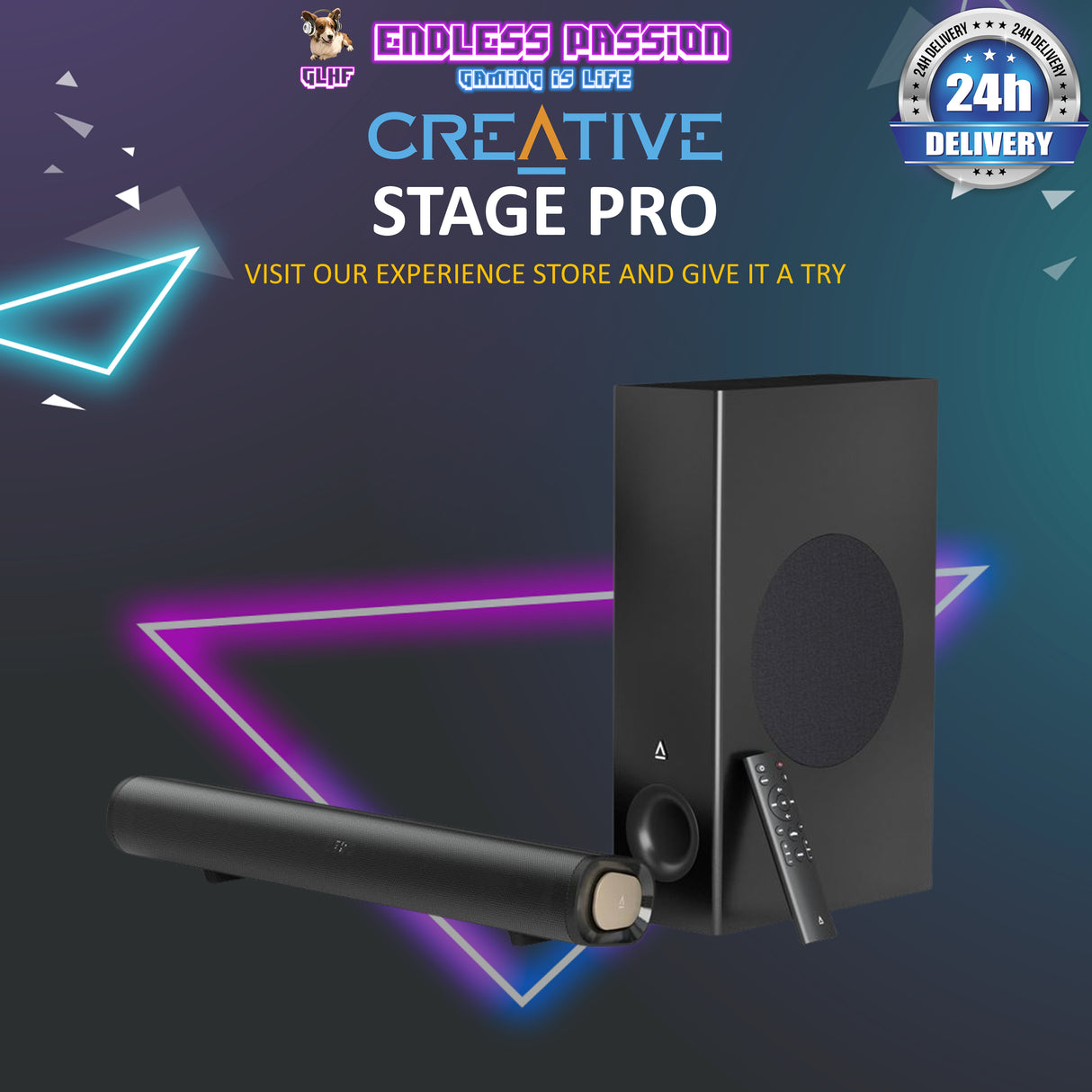 Creative Stage Pro 2.1 Soundbar with Dolby Audio
