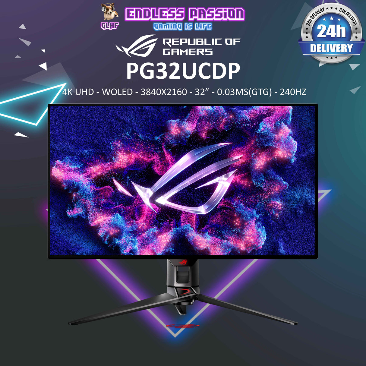 ASUS ROG Swift OLED PG32UCDP gaming monitor