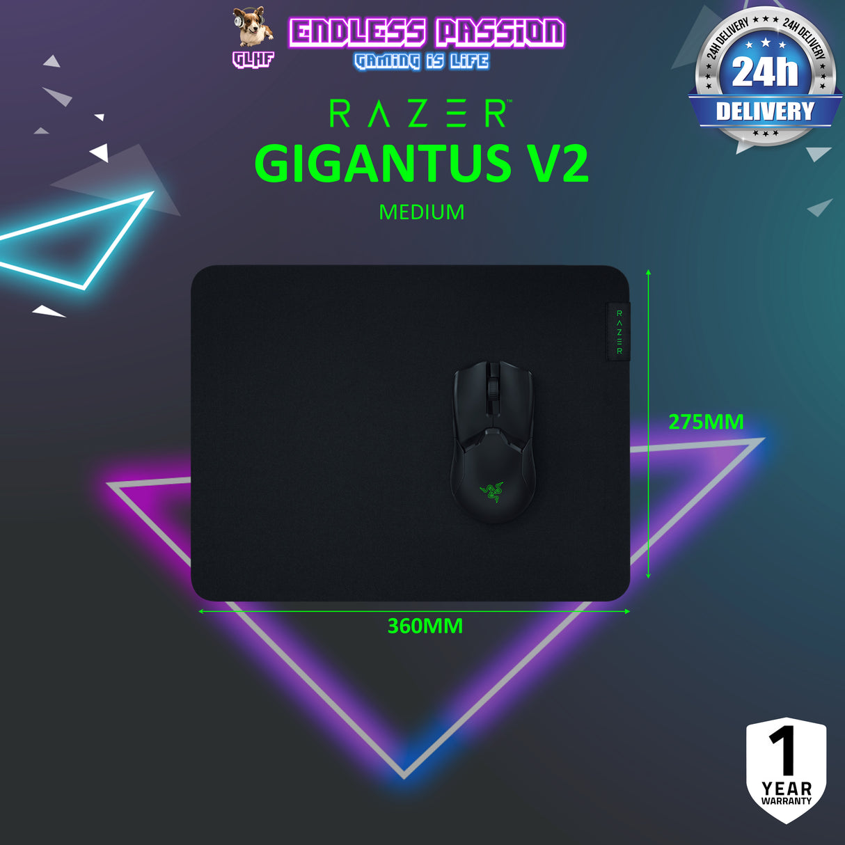 Razer Gigantus V2 — Soft Gaming Mouse Mat (mousepad)