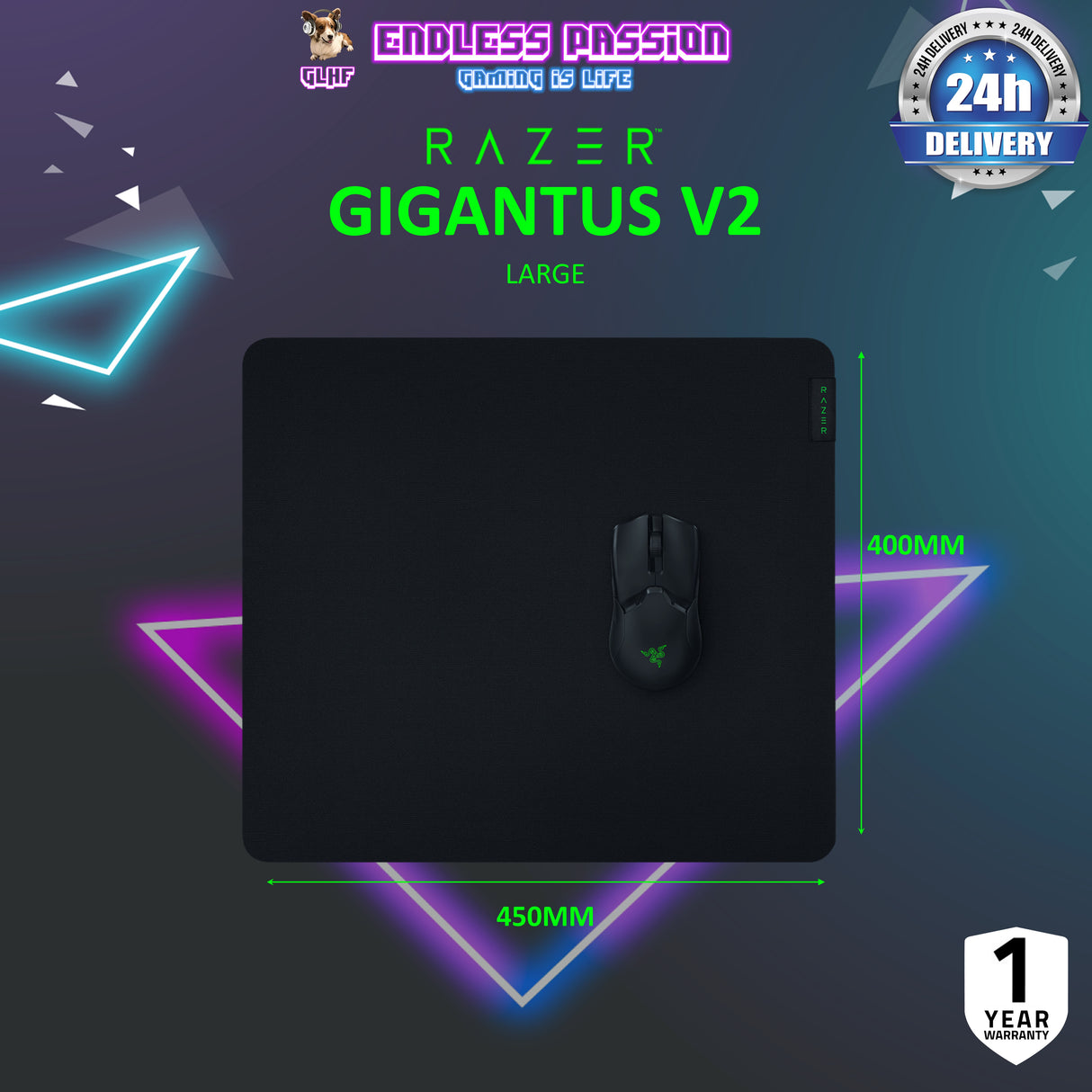 Razer Gigantus V2 — Soft Gaming Mouse Mat (mousepad)