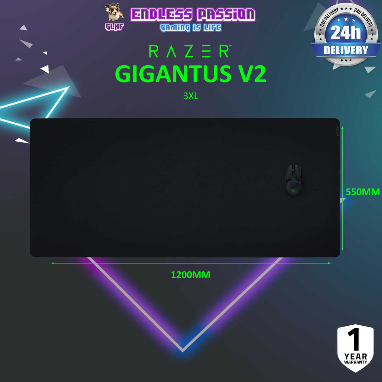 Razer Gigantus V2 — Soft Gaming Mouse Mat (mousepad)