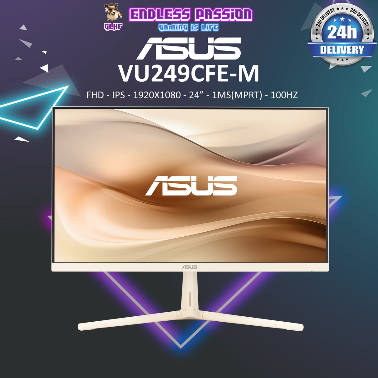 ASUS VU249CFE 24 Inch Eye Care Gaming Monitor