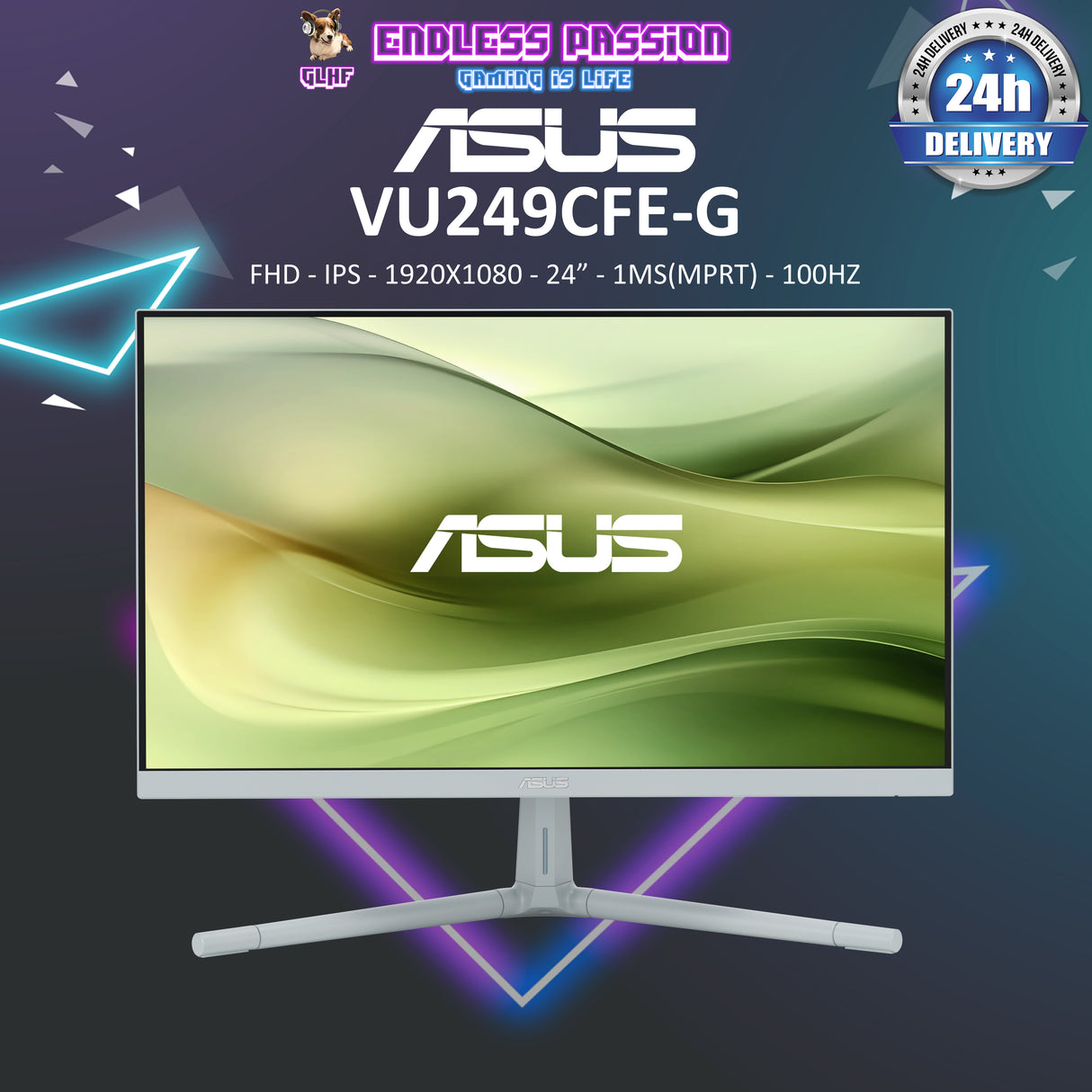 ASUS VU249CFE 24 Inch Eye Care Gaming Monitor