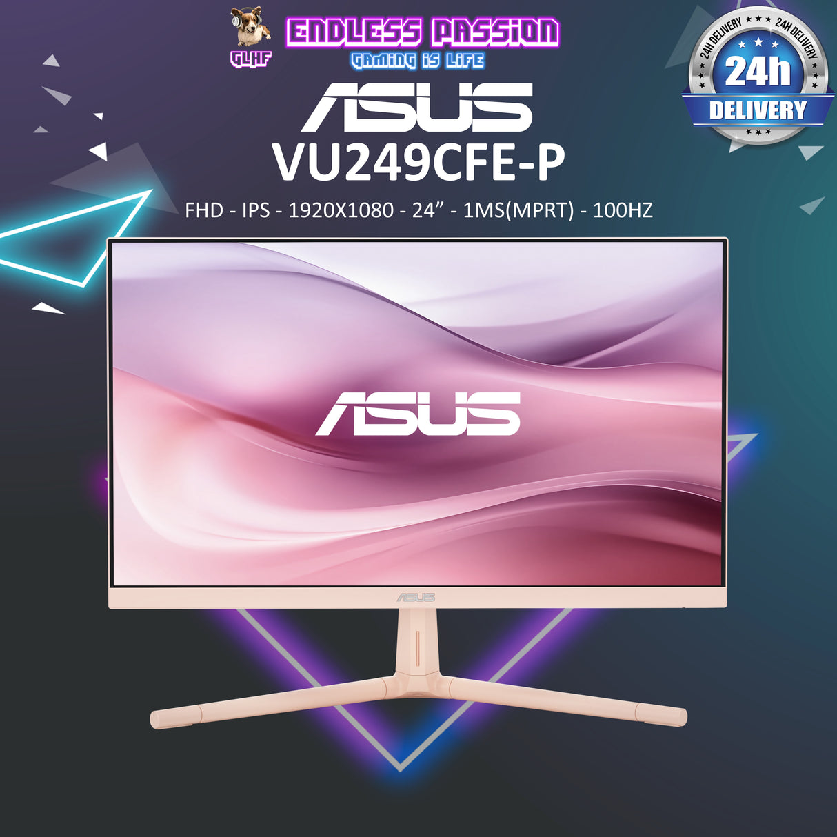 ASUS VU249CFE 24 Inch Eye Care Gaming Monitor