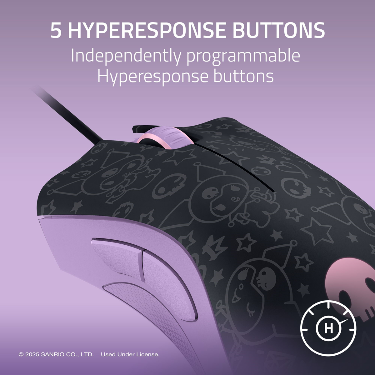 Razer DeathAdder Essential & Goliathus Mouse Mat Bundle - Kuromi Edition