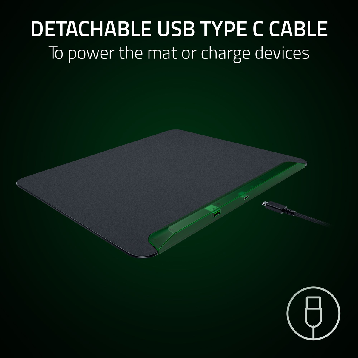 Razer Firefly V2 Pro - Multi-zone Chroma Gaming Mouse Mat - Phantom Green Edition