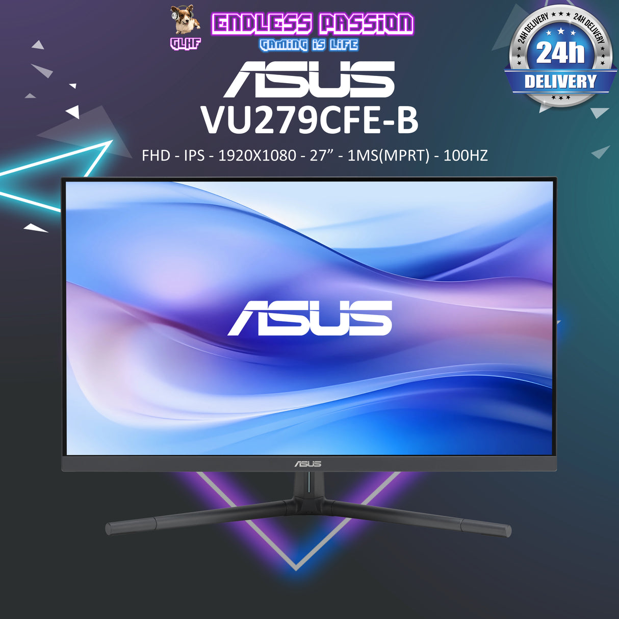 ASUS VU279CFE 27 Inch Eye Care Gaming Monitor