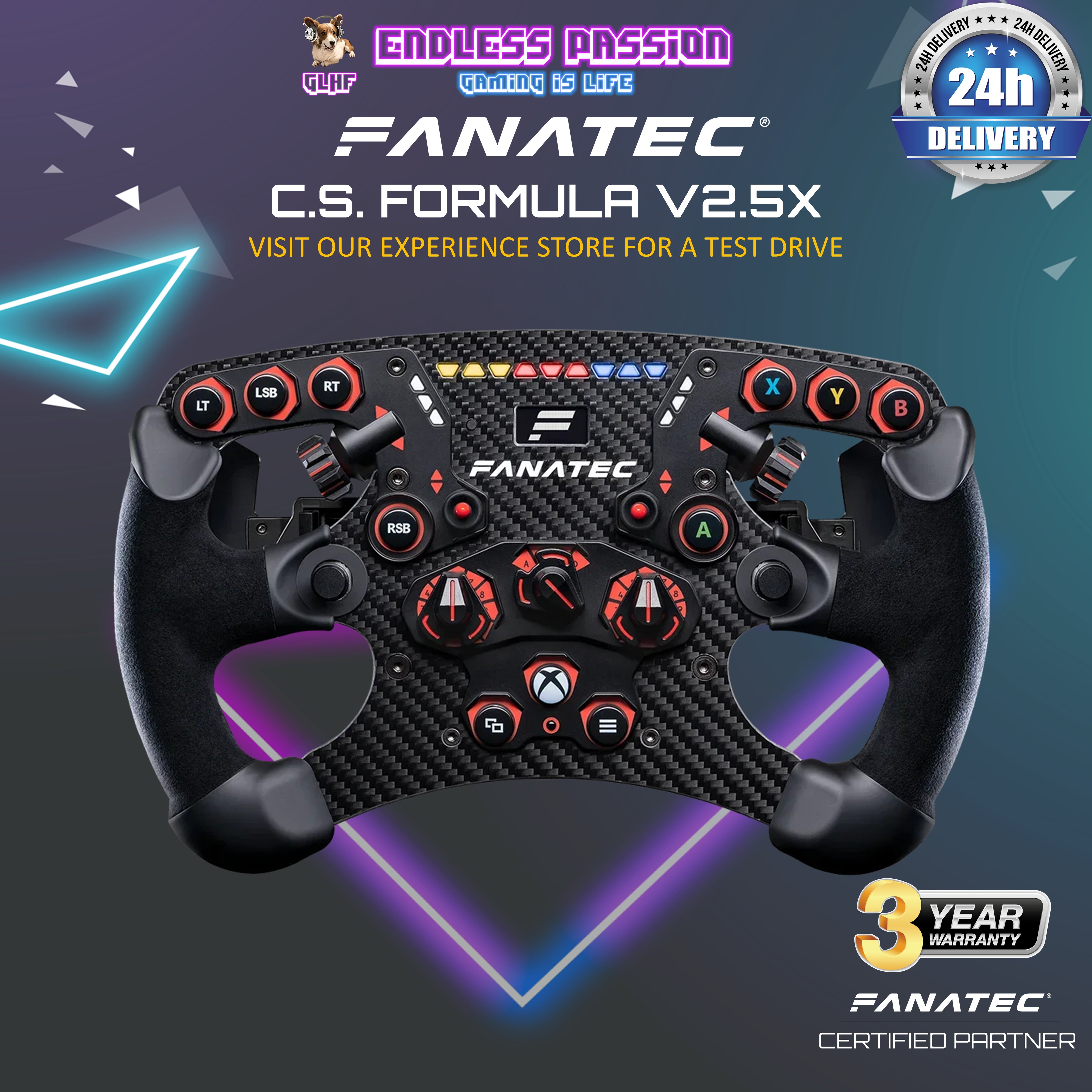 Fanatec ClubSport Steering Wheel Formula V2.5X - CRD-9020013-WW