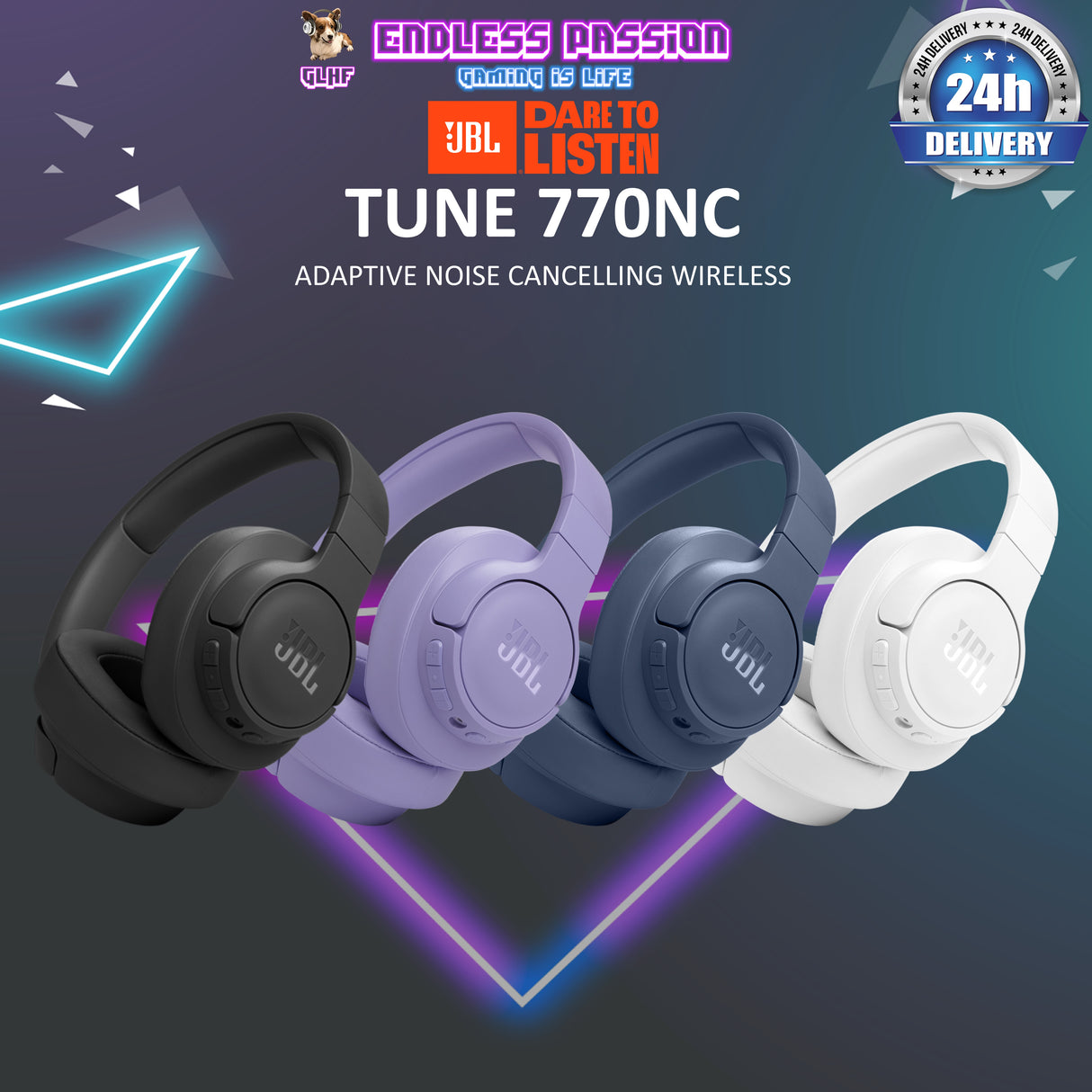 JBL Tune 770NC Wireless Over-Ear Headphones