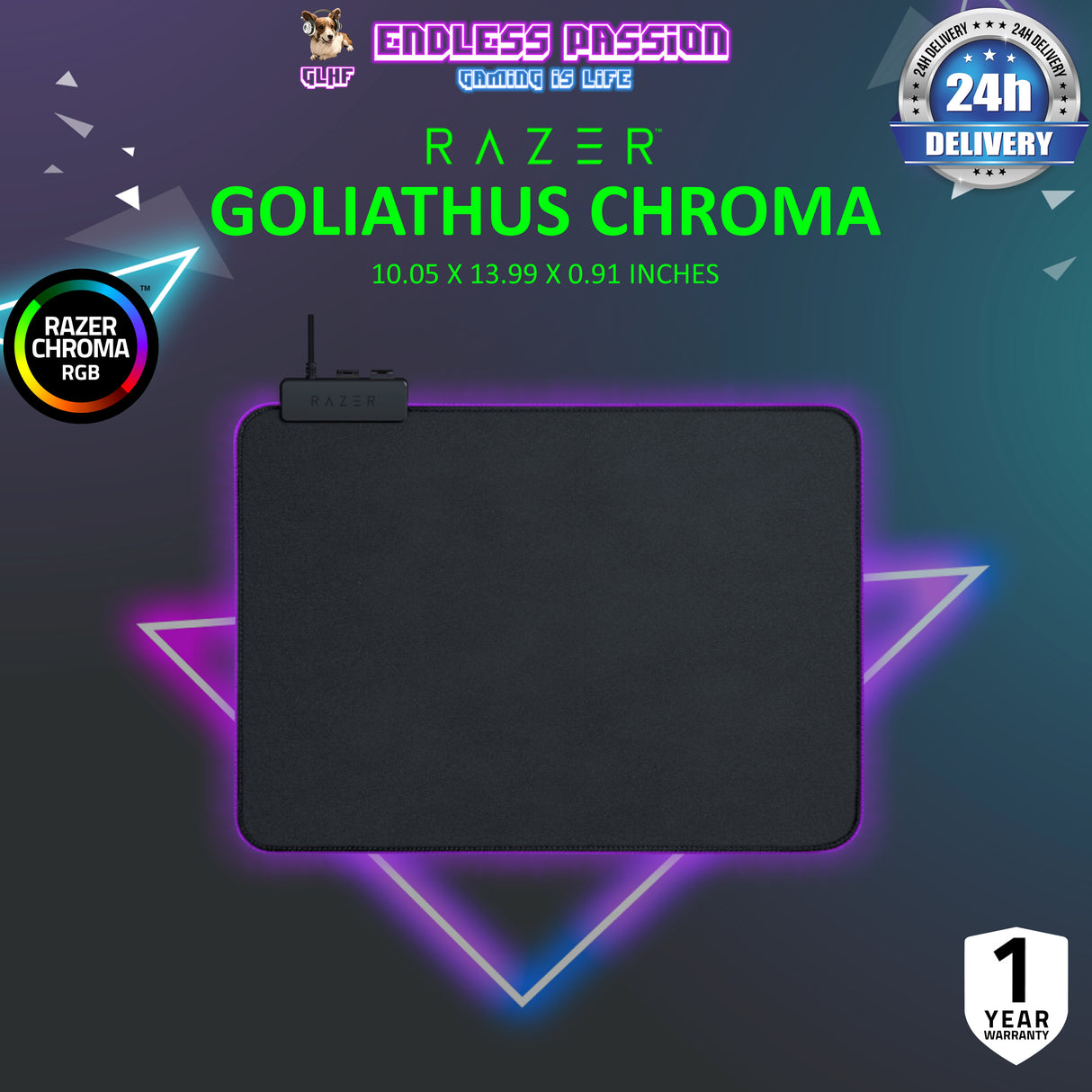 Razer Goliathus Chroma — Soft Gaming Mouse Mat with Chroma