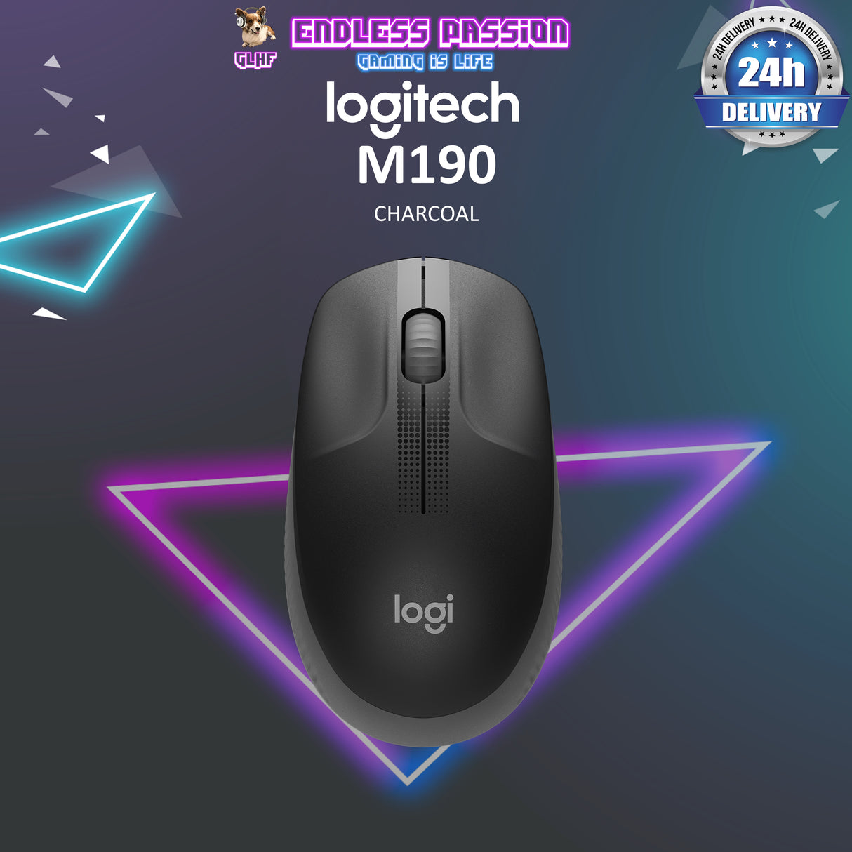Logitech M190 Full-Size Wireless Mouse