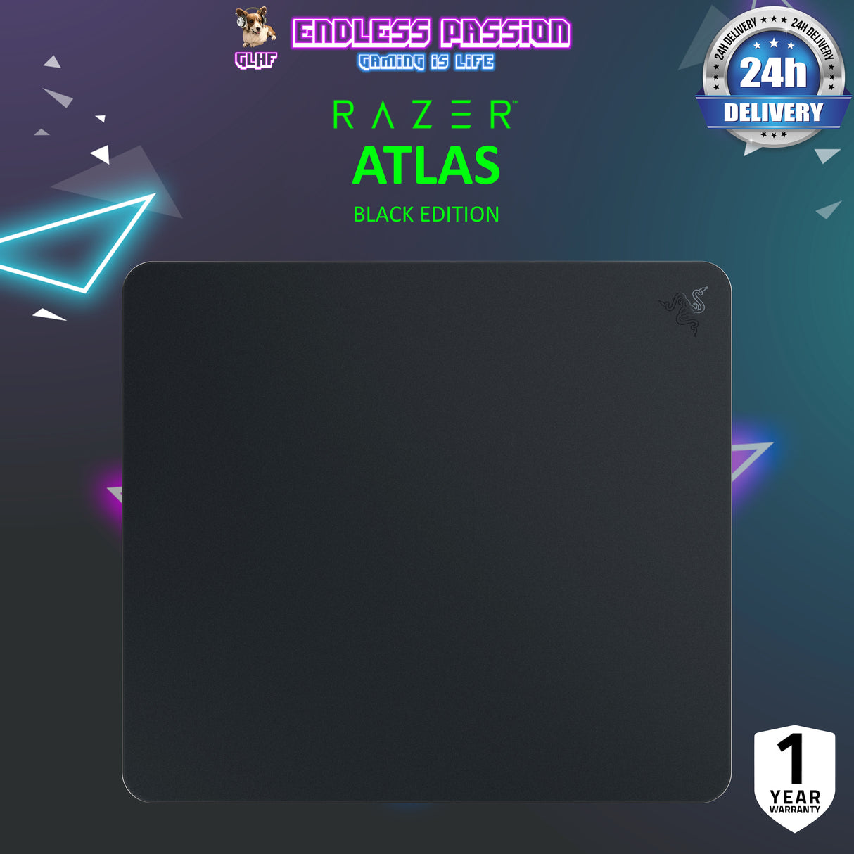 Razer Atlas - Tempered Glass Gaming Mouse Mat