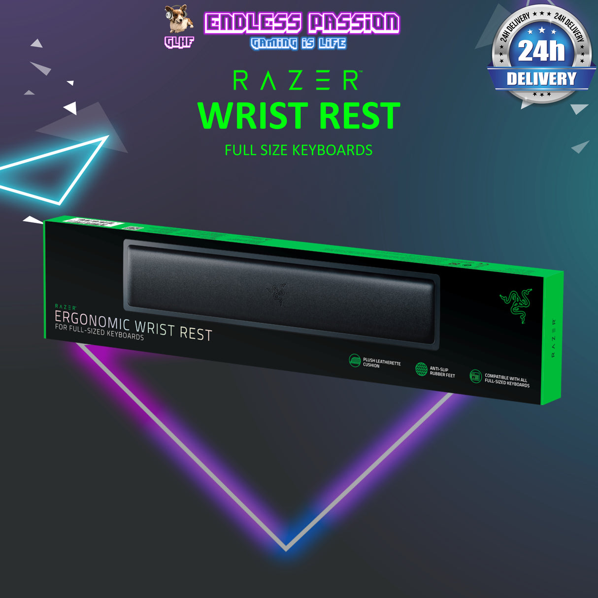 Razer Ergonomic Wrist Rest for Full-sized Keyboards