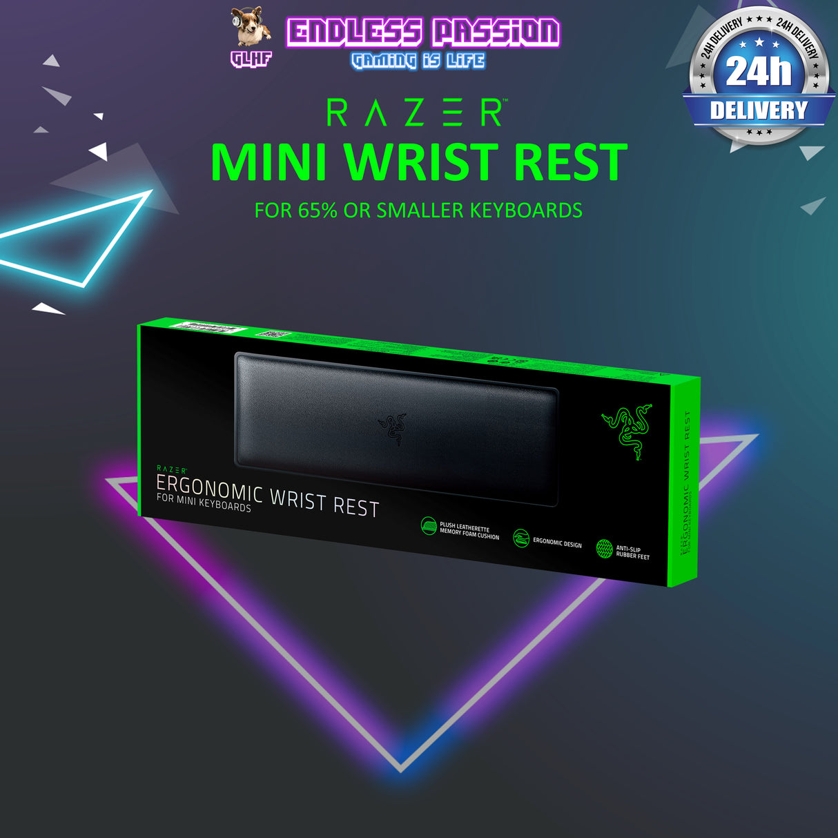 Razer Ergonomic Wrist Rest for Mini Keyboards